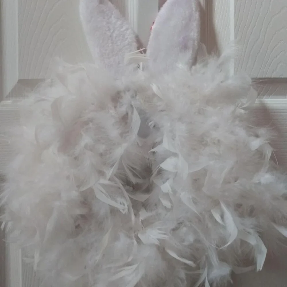 NEW - Handmade sparkly Bunny wreath